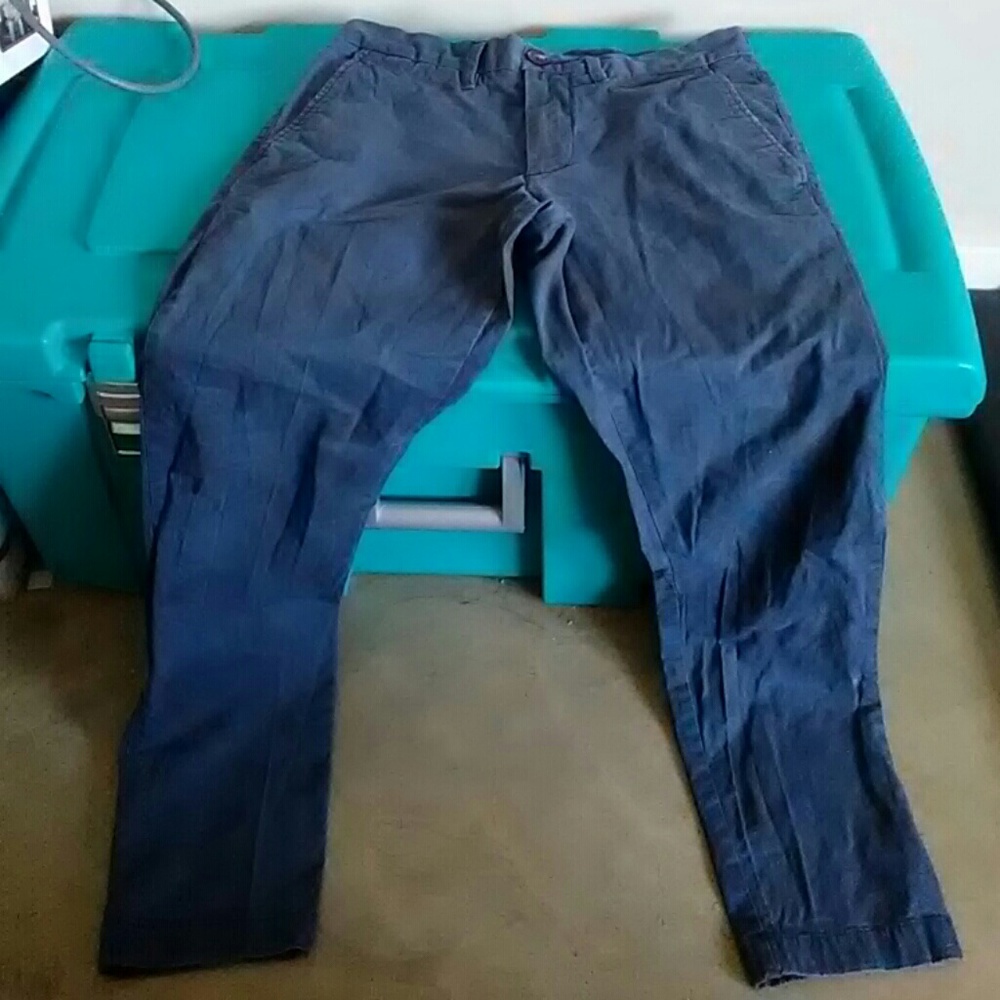 30x30 Nordstrom Mens Ballard Slim Fit Navy Pants